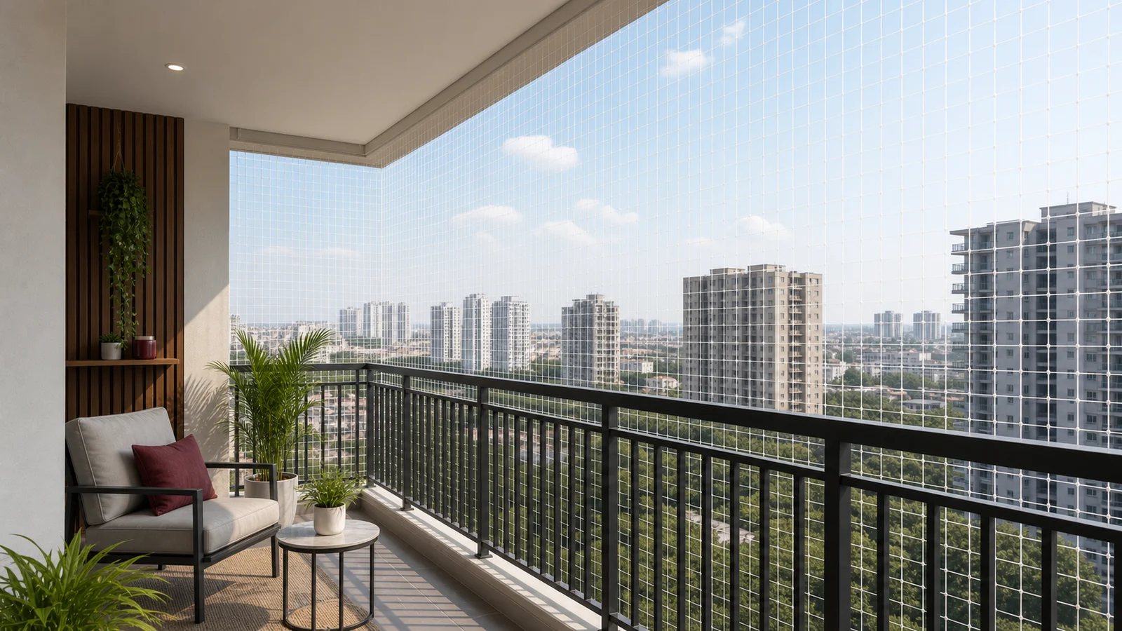 High-Rise Balcony Safety Net in Marathahalli